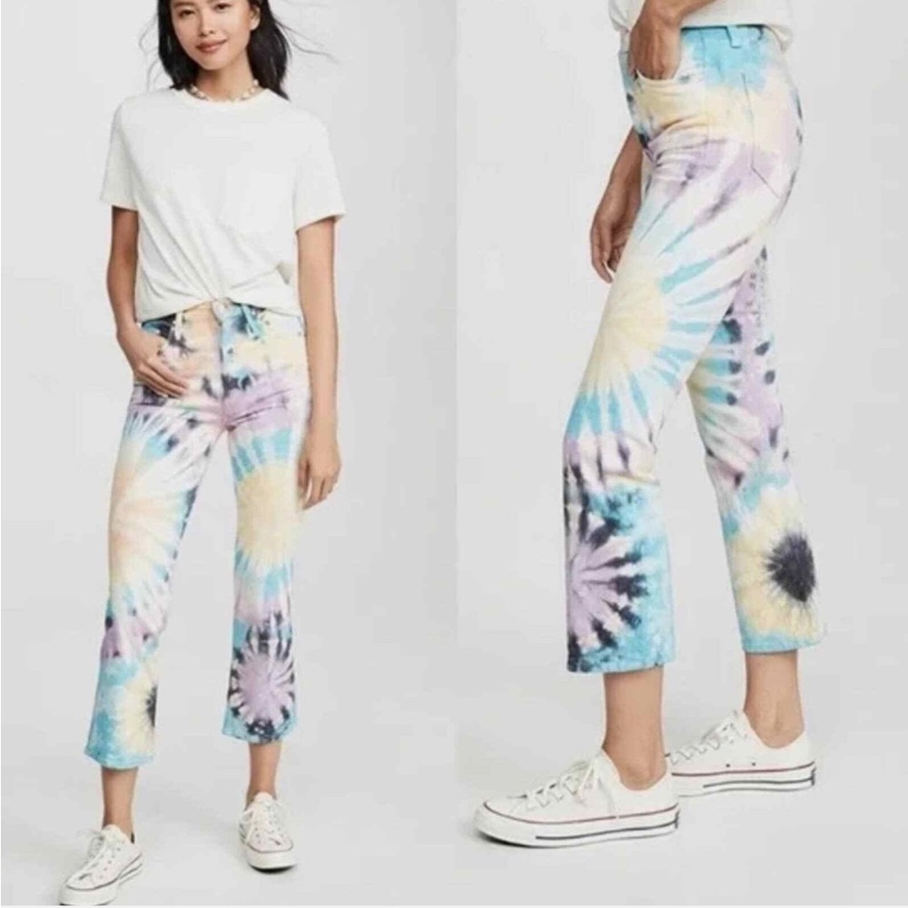 • MOTHER • Women’s The Tripper Jeans in Swirling Secrets Tie Dye 23